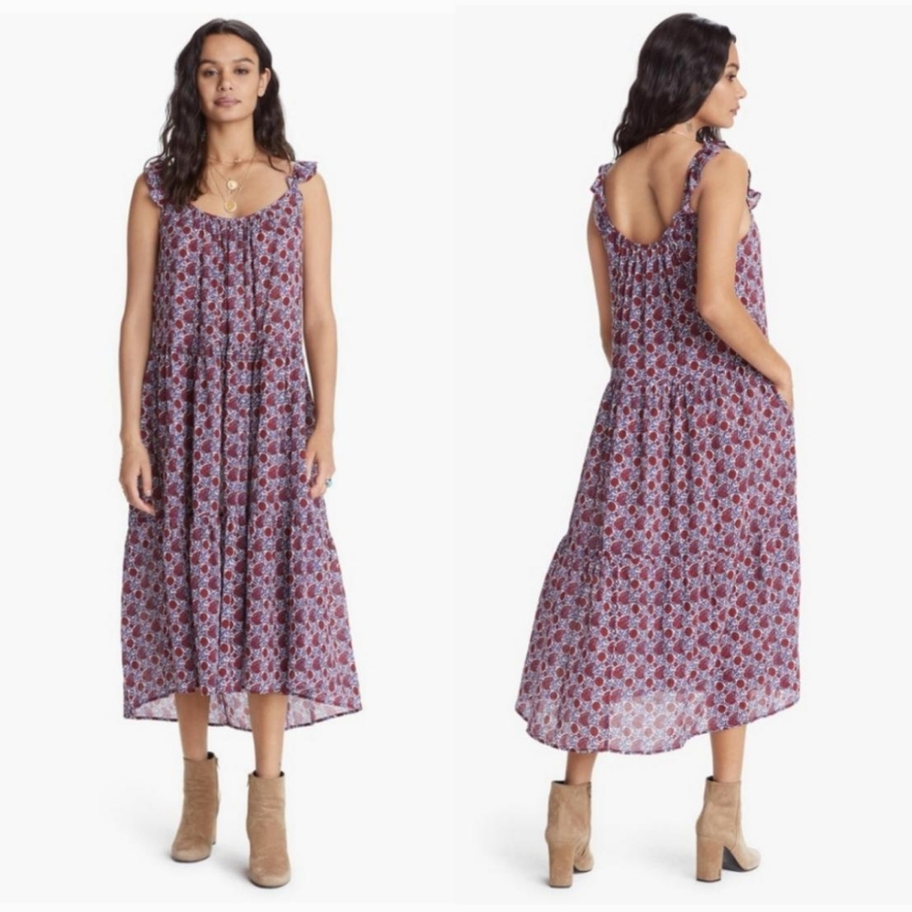 XIRENA nicolas floral rumer midi dress